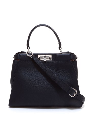 Fendi Pre-Owned - Peekaboo two-way handbag - women - CALFSKIN - One Size - Black