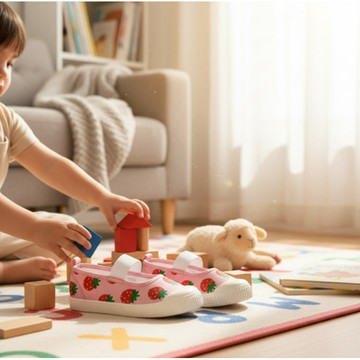 【出清品】17_尺寸US20-愛貝比 鬆緊套鞋帆布鞋/幼稚園室內鞋/休閒鞋/兒童鞋,200mm,粉草莓