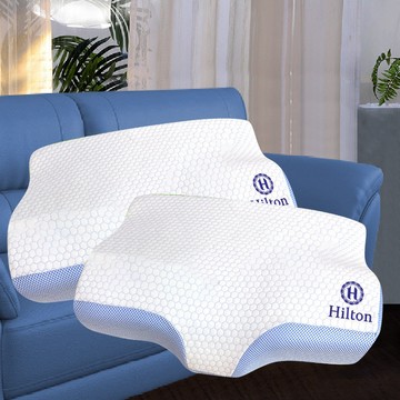 【Hilton 希爾頓】冷凝膠石墨烯能量枕/枕頭/記憶枕/機能枕/蝶型枕/涼感枕