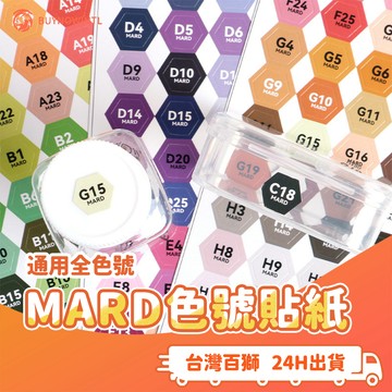 百獅 MARD色號貼紙 221色 拼豆色號貼紙 通用貼紙 2.6mm拼豆 拼豆專用 拼豆貼紙