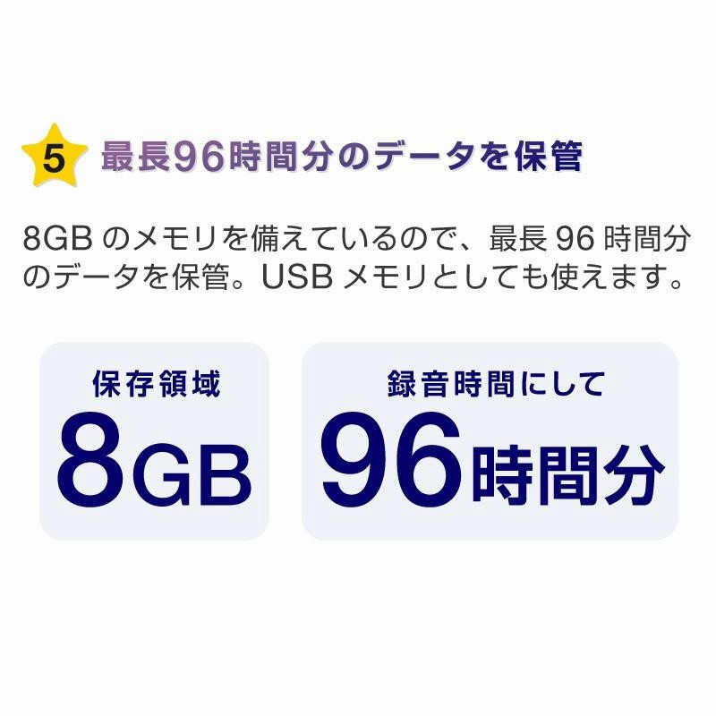 ボイスレコーダー 小型 icレコーダー 録音機 usb型録音機 長時間 レコーダー ICレコーダー 超小型 文字起こし 8GB ワンタッチ 高音質  操作簡単 日本語説明書付き 通販 LINEポイント最大0.5%GET LINEショッピング