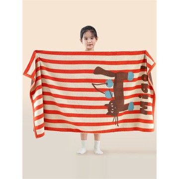 兒童浴巾純棉a類家用洗澡吸水男女童游泳2025新款全棉青少年學生