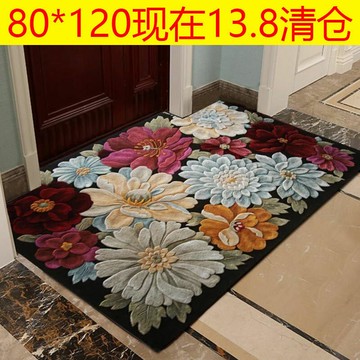 免運 開立發票 地墊 門墊 進門門墊 地毯歐式地毯門墊入戶防滑腳墊家用門口墊子地墊門墊進門茶幾3d腳踏墊特惠/快速出貨