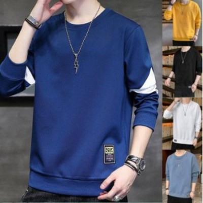 高品質の激安 クルーネック 長袖tシャツ プリント ロンt 長袖 パンツ セットアップ メンズ Tシャツ ティーシャツ 21春夏 50代 40代 30代 トップス 無地 カットソー アメカジ 長袖 カラー Color9 Jalapamax Tur Br