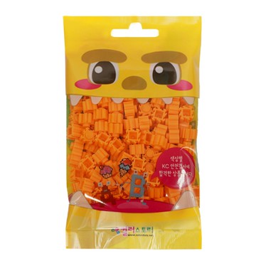 韓國 Color Story - 免燙拼豆-補充包165顆(橙色/10mm)