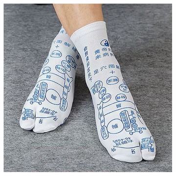 穴位圖解分趾襪／穴位襪(1雙入) 款式可選
