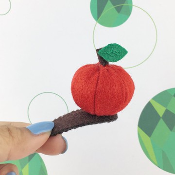蘋果髮夾 立體 髮飾