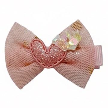 SY(童)造型壓夾SY12038 可愛蝴蝶結髮夾 寶貝時尚配件  顏色隨機  1個