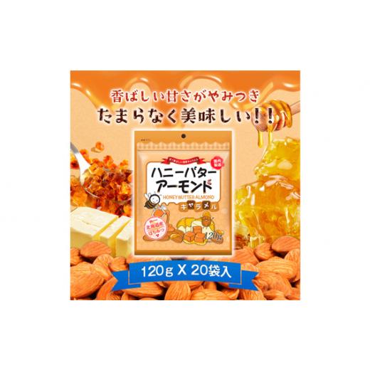 ふるさと納税 群馬県 安中市 No.374-02 ハニーバターアーモンド キャラメル 2400g（120g×20袋） ／ 栄養素 甘い 贅沢 群馬県