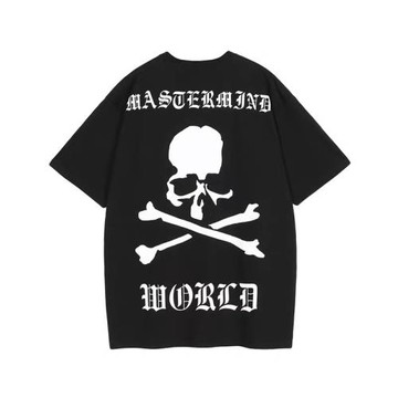 2024暗黑潮牌MMJ骷髏頭MASTERMIND WORLD休閑高街哥特印花T恤短袖