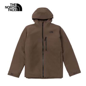 The North Face 官方旗艦 北面男款棕色DryVent防水透氣保暖連帽羽絨內裡三合一外套｜83SL1OI