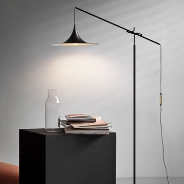 免運/可開發票 110V立燈/落地燈 北歐簡約客廳釣魚燈落地燈高級感設計師臥室書房一體立式氛圍燈 快速出貨