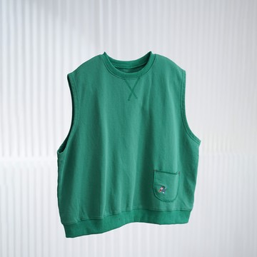 日系貓咪刺繡口袋無袖背心214749