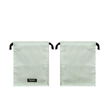 PRADA Beauty 雙面束口袋 (果綠x黑)