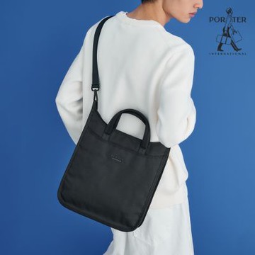PORTER INTERNATIONAL - 弧韻悠然SUAVE托特包 - 黑