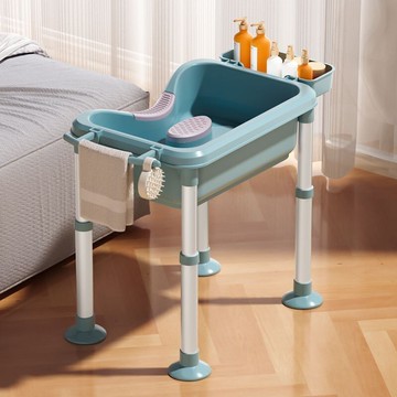 可調節高度 移動洗頭椅 臥床洗頭盆 床上洗頭槽 洗髮盆 人洗頭神器成人 洗髮椅 平躺洗頭盆 【洗頭專用