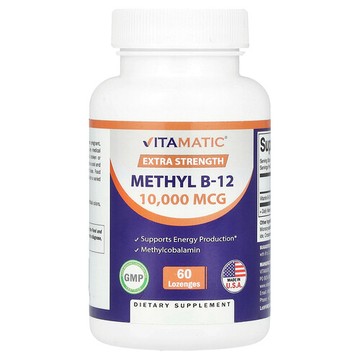 Vitamatic, 甲基 B-12，特強型，10,000 微克，60 含片