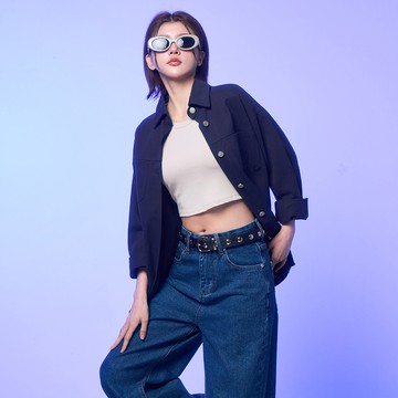 街頭風環釦皮革皮帶