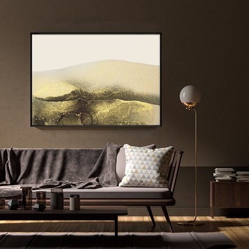 金色山脈 - 金色森林抽象掛畫/新年佈置/開店禮物/玄關擺設/送禮