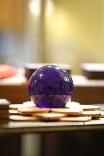 一圖一物 紫晶球 3.1cm 水晶球 一圖一物 家居擺設 風水 晶石擺件