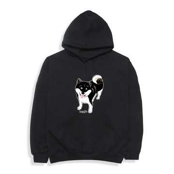 Shiba Inu Hoodie 小飯糰 笑笑黑柴 內磨毛暖暖帽T