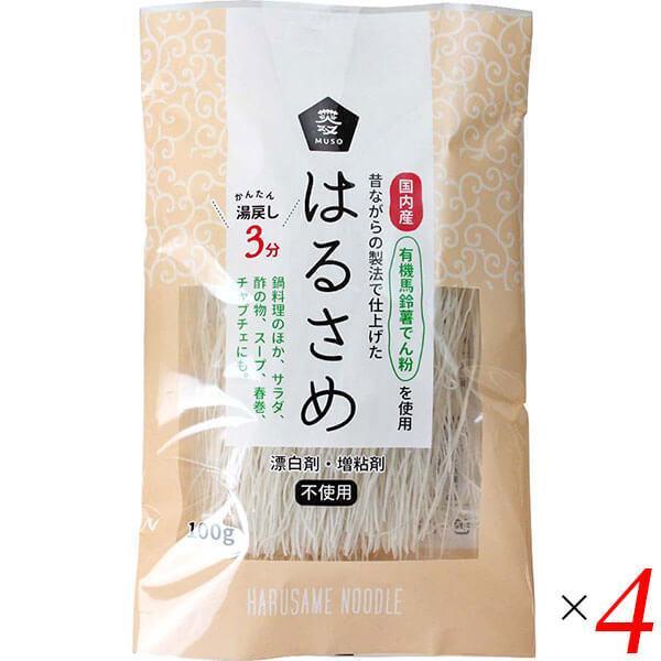 春雨 はるさめ 国産 ムソー 国内産・はるさめ 100g 4個セット