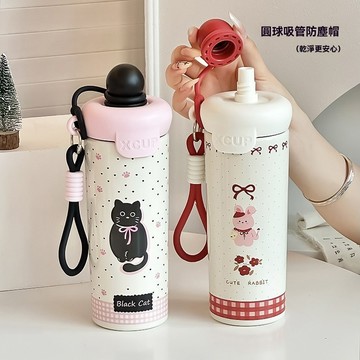 隨行杯 600ml可愛保溫杯 吸管保溫杯 316不鏽鋼保溫杯 保溫吸管杯 吸管杯 環保杯保溫水壺 吸管水壺 手提保溫杯