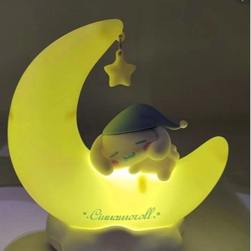 限量預購【遊戲家】大耳狗 月光甜美夢小夜燈 LED夜燈擺件