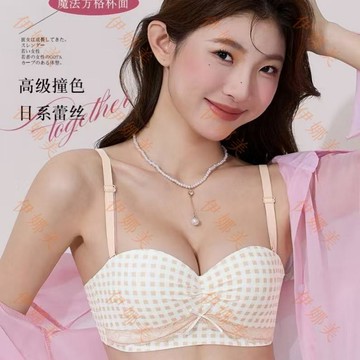 【臺灣出貨👙】8823純欲風無痕蕾絲內衣女小胸聚攏收副乳上託·防下垂性感文胸罩【伊娜美】