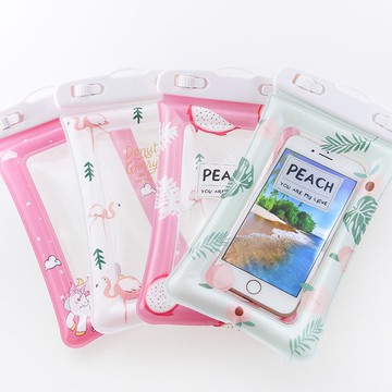 WENJIE【WI11】充氣漂浮可觸屏幕 手機防水袋 掛脖套發氣囊 防水袋 觸屏手機防水套 透明防水手機