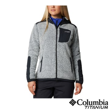 Columbia 哥倫比亞 女款-蓄熱極暖刷毛連帽外套-白色 UAR88040WT/IF