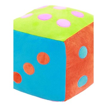 創意數字大色子骰子抱枕大號甩子益智幼兒園兒童毛絨玩具小號篩子