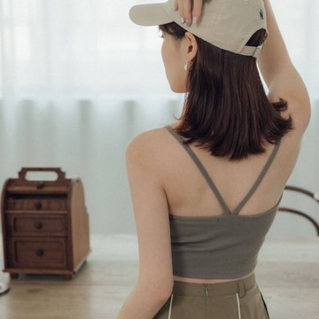 Limitx_！現貨-售完不補！BRA TOP吊帶背心#5001
