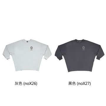 KANGOL 長袖上衣 寬版圖騰薄T 中性款 65551070