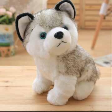 哈士奇毛絨玩具狗狗公仔仿真小狗二哈小玩偶布娃娃女孩生日禮物女