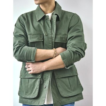 二戰美式復古M42叢林夾克男士款阿美咔嘰多口袋TCU傘兵服工裝外套