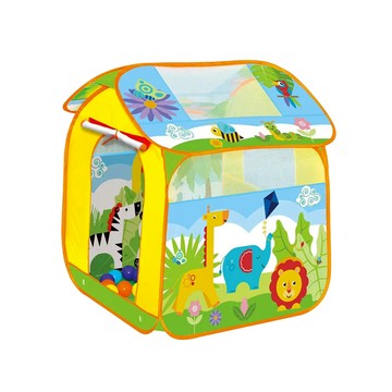 費雪夢幻森林遊戲屋 全方位透視透氣 結構穩定 附海洋球  1個