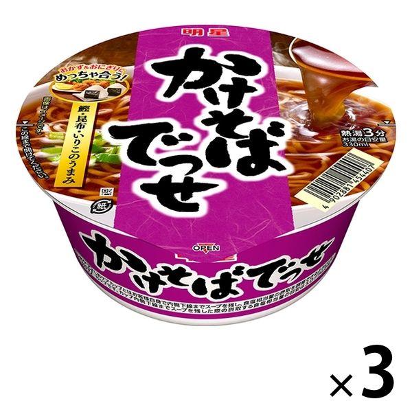 明星食品かけそばでっせ 3個 明星食品