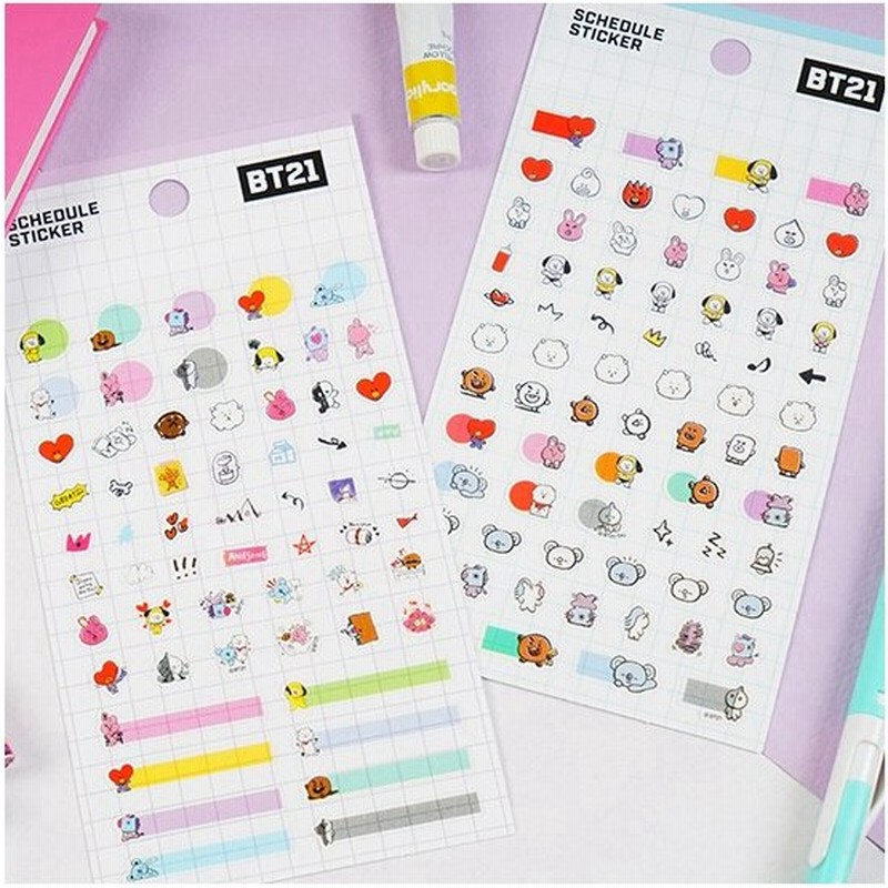 Bt21 スケジュール クリア ステッカー 韓国文具 文房具 シール ダイアリー 防弾少年団 かわいい 公式 通販 Lineポイント最大0 5 Get Lineショッピング