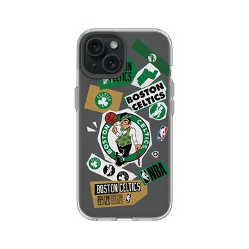 iPhone 15 Clear 透明 - NBA - 拼貼系列-波士頓塞爾提克 Boston Celtics - Collage
