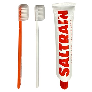 SALTRAIN 淨護三件組 牙膏1入 牙刷2入  100g  1組