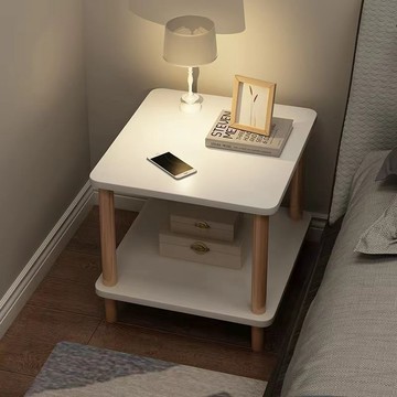 🛏️【簡約牀頭邊幾】小型置物架 出租屋適用 台灣出貨 多層收納 移動方便 空間節省