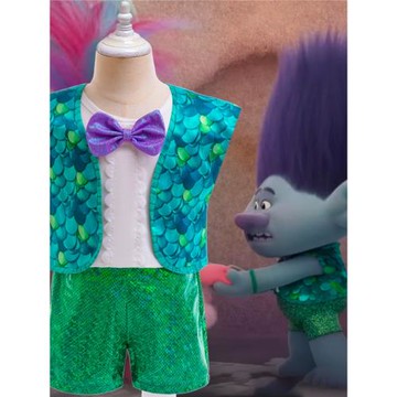 魔法精靈布蘭同款衣服禮服套裝三件套男童六一舞臺表演演出cos服