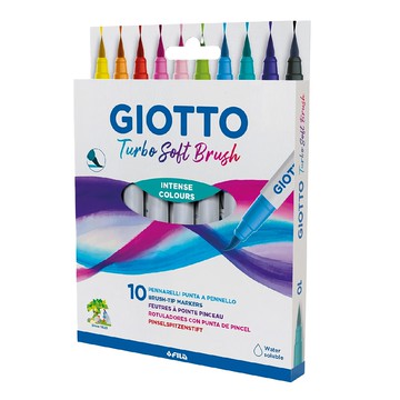 GIOTTO 軟刷頭藝術筆套裝  10色  1組