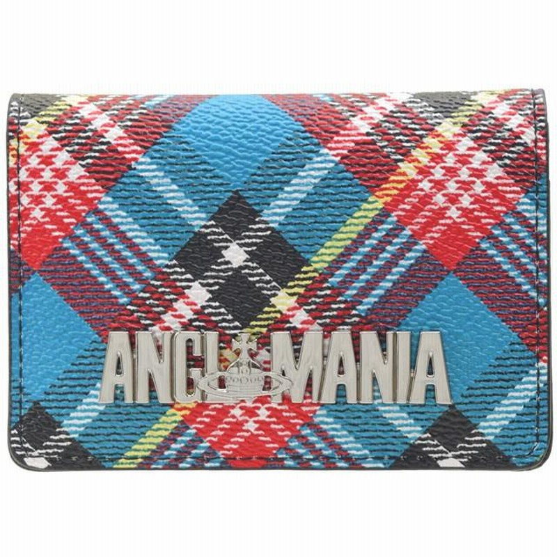 【Vivienne Westwood】タータンチェック フラップ カードケース 送料込！Vivienne Westwoodタータンチェック柄カードケース