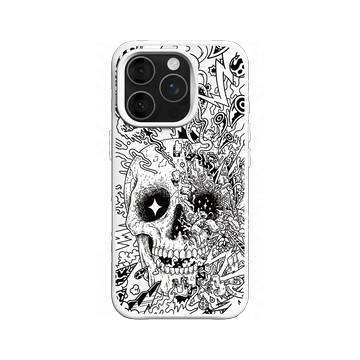 iPhone 16 Pro SolidX 白 - Ted Leonid Melendres - Rebirth Skull 重生的骷髏