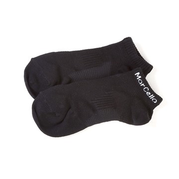 FootSpa足弓加強運動船襪-Y字 - M黑黑