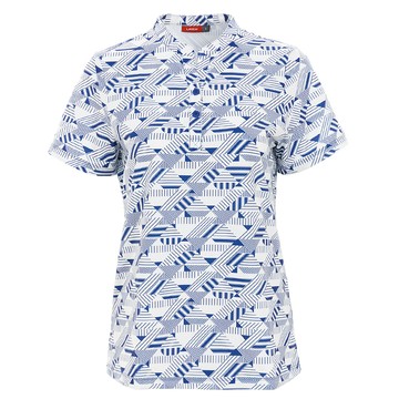 沁涼印花網眼衫-河岸藍(女264124772)