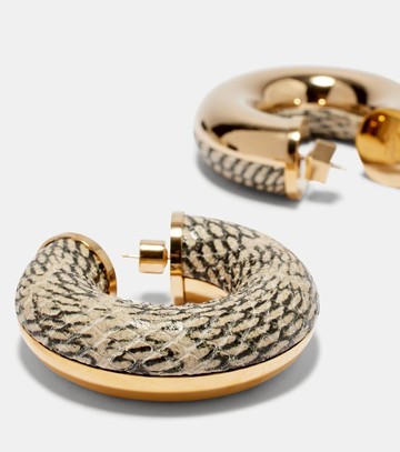 Jacquemus The Mojave snake-effect hoop earrings