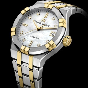 Maurice Lacroix 艾美錶 AIKON 珍珠貝鑽石機械女錶-35mm(AI6006-PVY13-170-1)